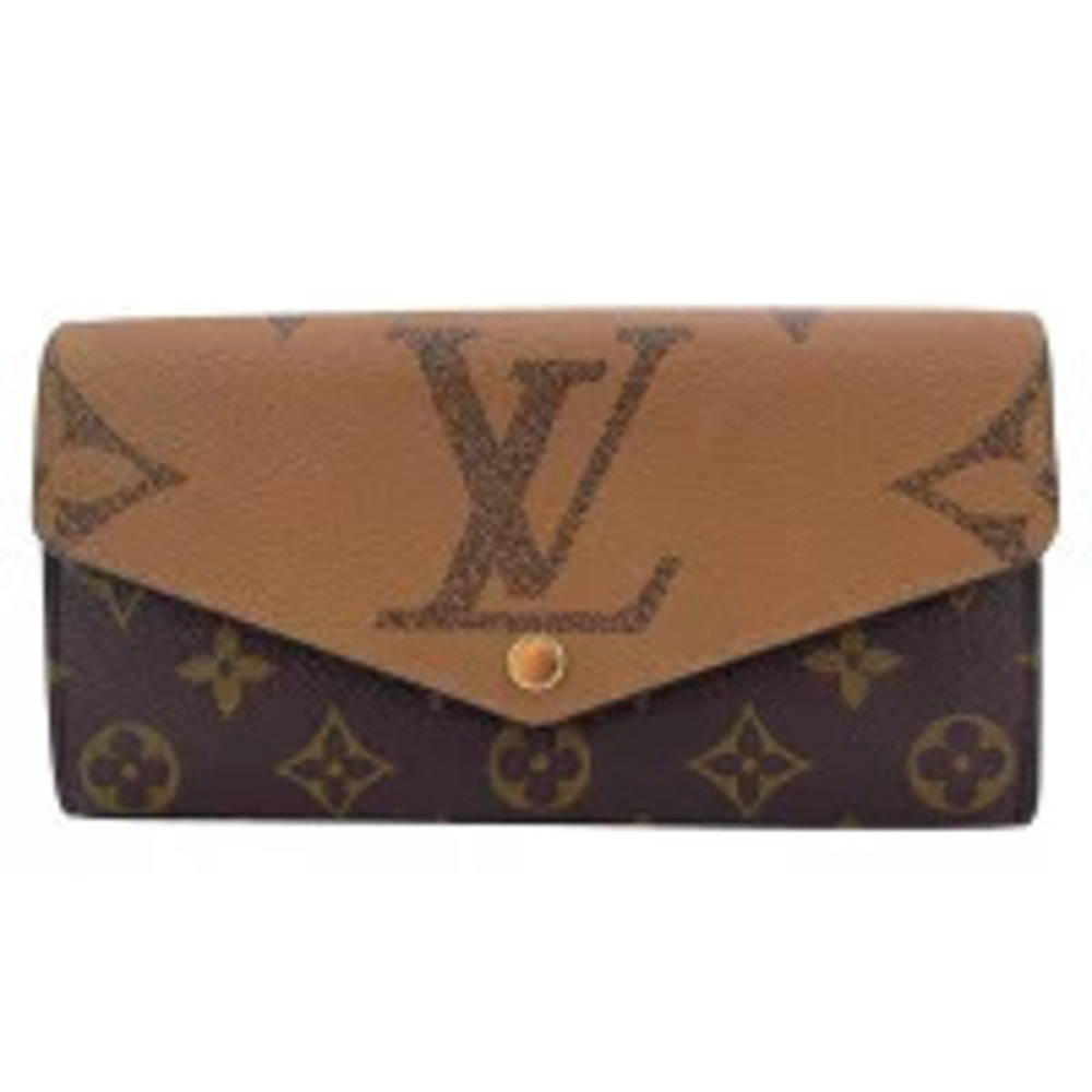 LOUIS VUITTON Portefeuille Sarah Monogram Canvas Reverse Brown Wallet